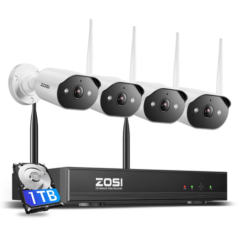 C302 3MP 8CH Wireless WiFi Security Camera System + 64GB/2TB Local Storage