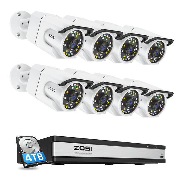 C105 4K POE 16 Channel Security System + 4TB Hard Drive