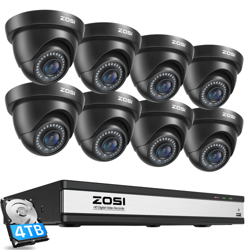 C419 16-Channel 1080P Security Camera System + Up to 16 Cameras + 4TB HDD