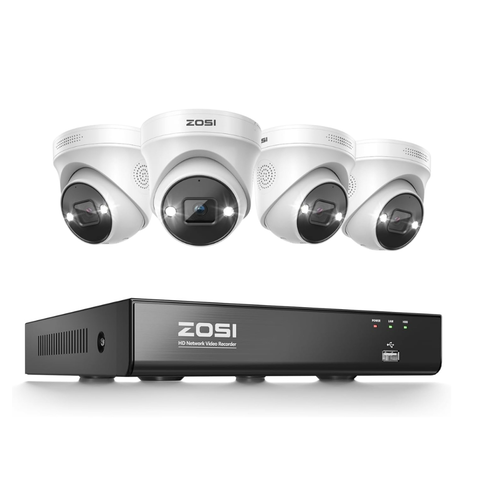 C225 4K PoE Security Camera System + 4K 8CH PoE NVR (Hard drive not included)