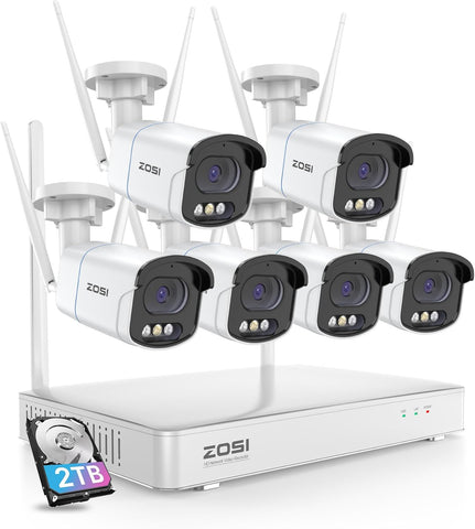 C186 4MP Wireless All-Home WiFi Security System + 2TB Hard Drive