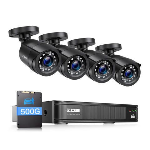 C106 8CH 1080P Full HD Security Camera System + Optional Hard Drive