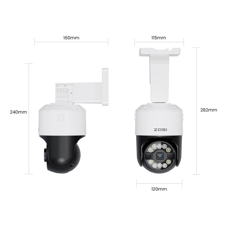 C296B 4K 16CH PTZ Security Camera System +2-Bay NVR(32-Camera Expandab ...