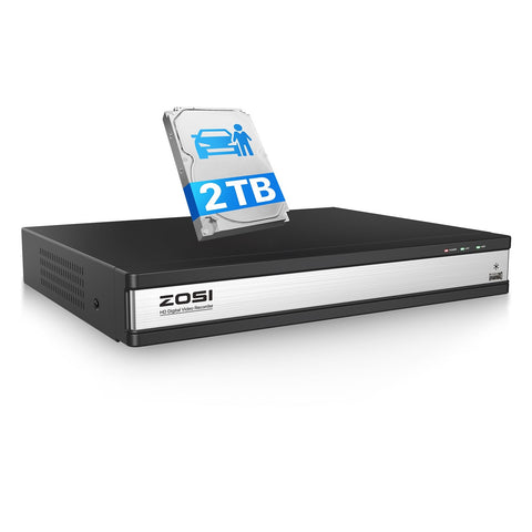 2MP 16 Channel Video Recorder DVR + 2TB Hard Drive
