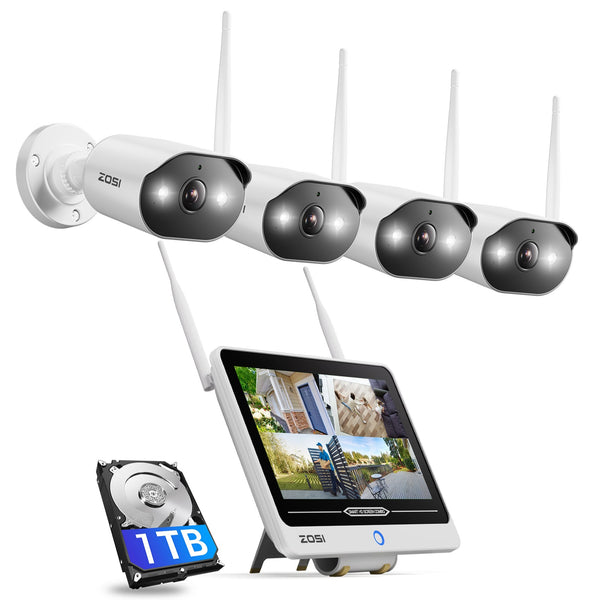 C302 3MP WiFi Security System + 12 inch LCD Monitor