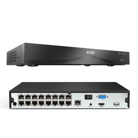 32-Channel 4K PoE NVR with 16 PoE Ports & Dual HDD Bays